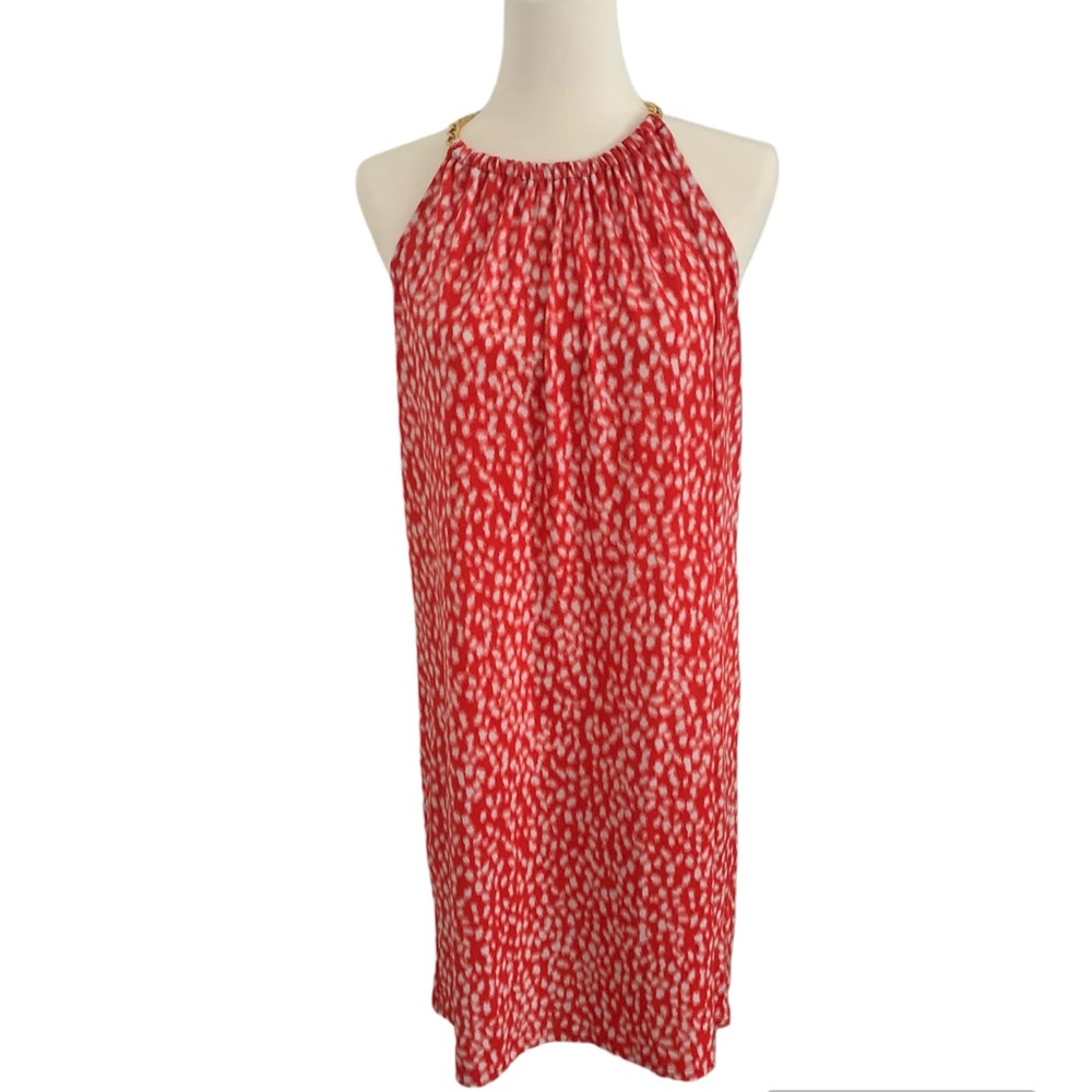 Michael Kors Sea Coral Chain Link Short Dress